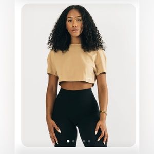 Alphalete Tan Crop Top